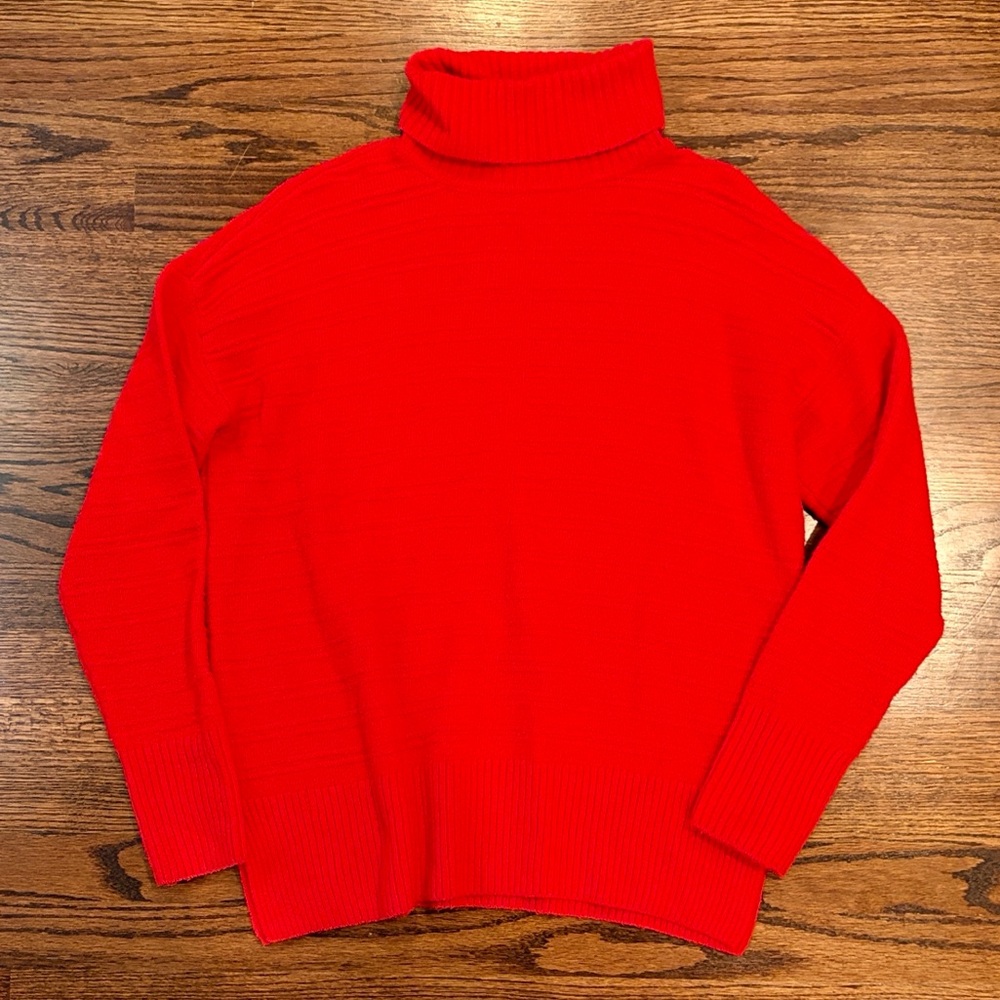 Vince Camuto Red Turtleneck Sweater